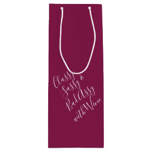 Burgund Funny Wine Puns Weinbeutel Geschenktüte Für Weinflaschen