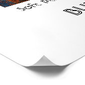 'Burgund Geranien' Poster/Print Poster (Ecke)