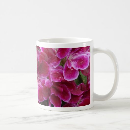 Burgund Geranium Kaffeetasse (Rechts)