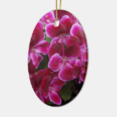Burgund Geranium Keramik Ornament (Links)