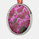 Burgund Geranium Ornament Aus Metall (Links)
