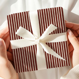 Burgund gestreift geschenkpapier