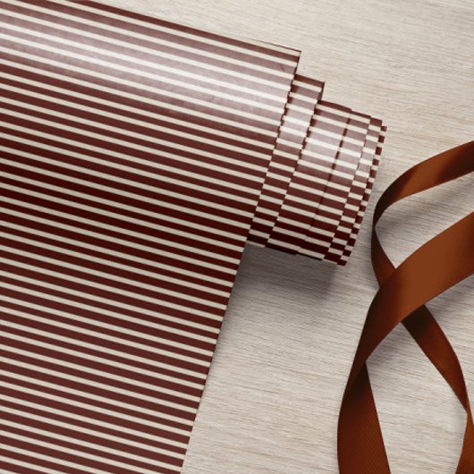 Burgund gestreift geschenkpapier