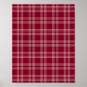 Burgund Gingham 02 Poster (Vorne)