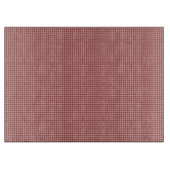 Burgund Gingham-15x11 GLASS CUTTING BOARD Schneidebrett (Vorderseite)