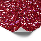 Burgund-Glitzer Poster (Ecke)