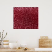 Burgund-Glitzer Poster (Küche)