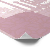 Burgund & Gold Arabian Quinceñera Foto Poster (Ecke)