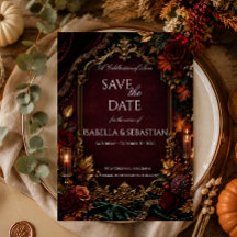 Burgund & Gold Dark Romance Hochzeit