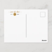 🤵 Burgund Gold Elegante Abstrakte Hochzeit Postkarte (Rückseite)