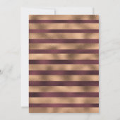 Burgund Gold Floral Geburtstag Einladung (Rückseite)