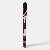 Burgund Gold KI-Kunst  Case-Mate iPhone Hülle (Rückseite / Rechts)