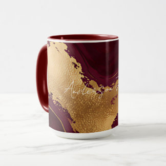 Burgund Gold Luxus-Popular-Kollektion Tasse