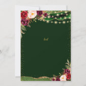 Burgund & Gold Rentirement Celebration Einladung (Rückseite)