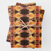 Burgund Gold und Reds Geschenkpapier Set (Beispiel)