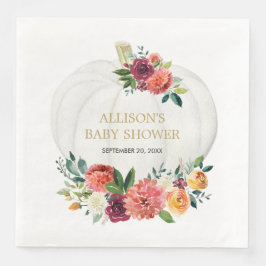 Burgund-Goldkürbis Serviette