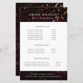 Burgund Goldsprinkles Service und Preis Flyer (Vorne/Hinten)