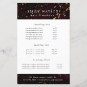 Burgund Goldsprinkles Service und Preis Flyer (Vorderseite)