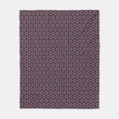 Burgund & Grau Floral bemalte Steppdecke Fleecedecke (Vorderseite)