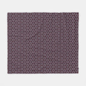 Burgund & Grau Floral bemalte Steppdecke Fleecedecke (Vorderseite (Horizontal))