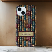 Burgund Green Antique Book Covers Gold Monogram