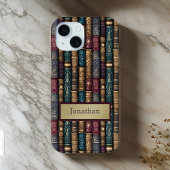 Burgund Green Antique Book Covers Gold Monogram