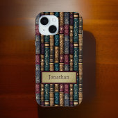 Burgund Green Antique Book Covers Gold Monogram