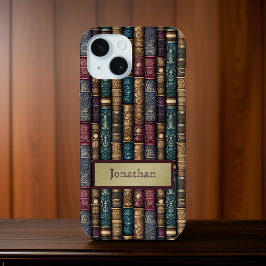 Burgund Green Antique Book Covers Gold Monogram