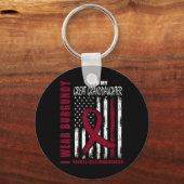 Burgund Große Enkeltochter-Sichelzellenbewusstsein Schlüsselanhänger (Vorderseite)