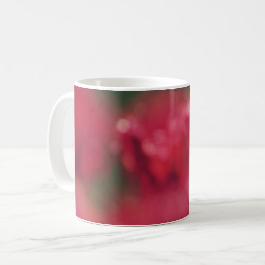Burgund, grün, Fuchsia, abstrakte Kunstkunst Tasse (Vorderseite Links)