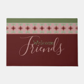 Burgund grün und rosa fußmatte (Vorderseite)