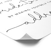 Burgund helfen der geschäftigen Braut Adresse und  Poster (Ecke)