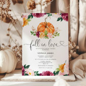 Burgund Herbst Liebe Brautdusche Einladung