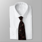 Burgund Hochzeit Dark Romantic Krawatte (Gebunden)
