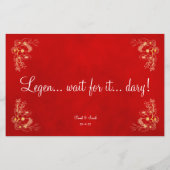 Burgund-Hochzeitstisch (Rückseite)