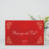 Burgund-Hochzeitstisch (Stehend Vorderseite)