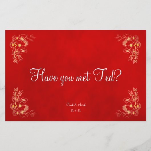 Burgund-Hochzeitstisch (Vorderseite)