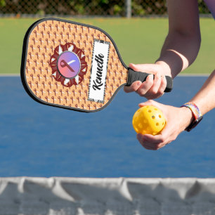 Burgund-Ivory Standard Ribbon von Kenneth Yoncich Pickleball Schläger
