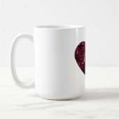 Burgund Leopard Print Heft Kaffeetasse (Links)