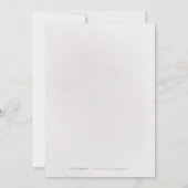 Burgund lila Glitzer blumensüß 16 Geburtstag Einladung (Rückseite)