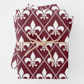 Burgund-Lilie Geschenkpapier Set (Beispiel)
