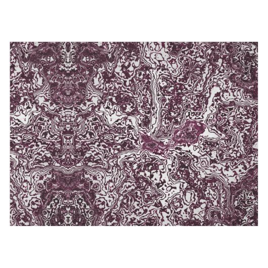 Burgund Marmor Stone Graffiti Tischdecke (Vorderseite (Horizontal))