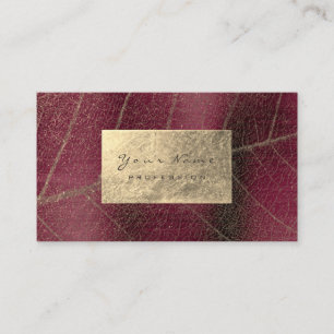 Burgund Maroon Gold Sapphire Sepia Visitenkarte