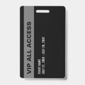 Burgund | Media All Access Pass Event-ID Ausweis (Rückseite)