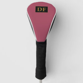 Burgund mit Gold Mit Monogramm Golf Headcover