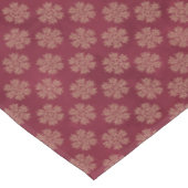 Burgund mit Gold Snowflakes Weihnachten Tischdecke (Schrägansicht)