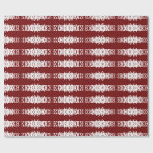 Burgund mit Weiß Geschenkpapier (Flach)