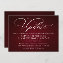 Burgund - Moderne Ankündigung verspäteter Veransta