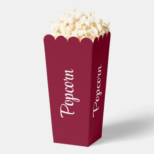 Burgund Moderner Popcorn Geschenkschachtel (Geplatzt)