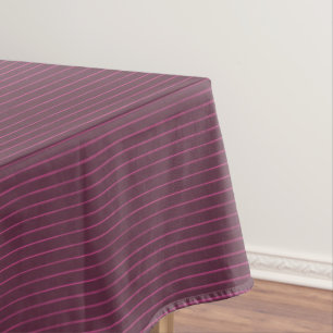 Burgund-Nadelstreifen Tischdecke